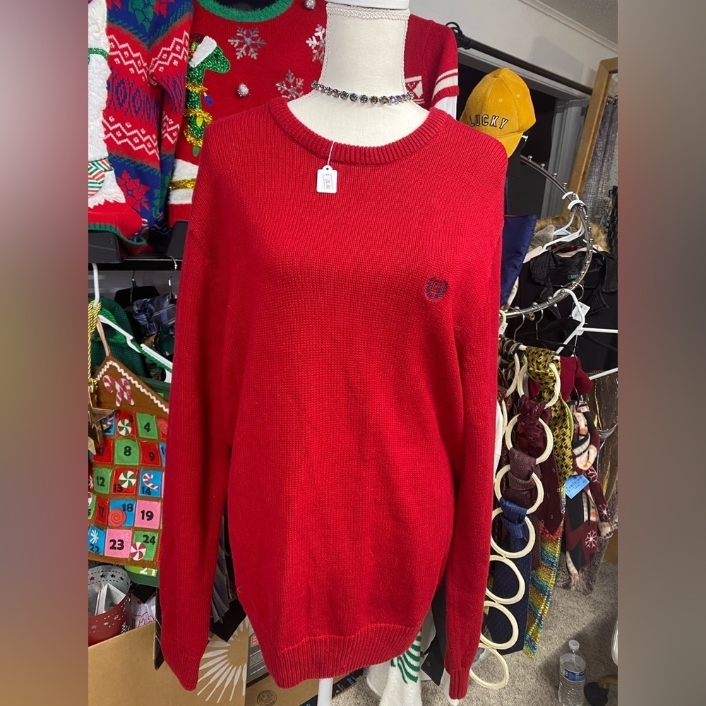 Chaps Red Sweater - Sz.L